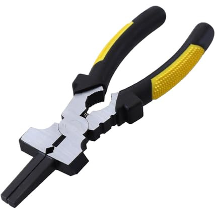 Pinze per saldatura multifunzione in acciaio al carbonio da 7 '' Pinze per saldatura a becco lungo per taglio filo con manico isolato Manutenzione
