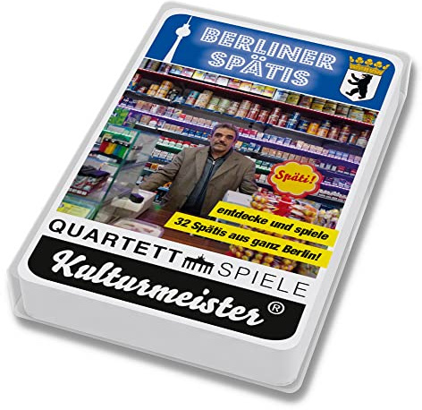 Kulturmeister Quartett Berliner Spätis - das Spiel für Spätaufsteher und Nachtschwärmer