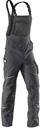 KÜBLER ACTIVIQ Arbeitslatzhose anthrazit, Größe 118, Herren-Arbeitslatzhose aus Mischgewebe, Arbeitslatzhose mit Knieschutztaschen nach EN 14404, leichte Arbeitslatzhose von KÜBLER Workwear