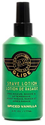 18.21 Man Made Clear Shaving Gel Cream for Men, Spiced Vanilla, 6 fl. oz., Non-Lathering Facial Shaving Glide for A Precise, Smooth Shave - Moisturizing, Soothing Gels for Any Skin Type or Razor, 6 Fl Oz (Pack of 1)