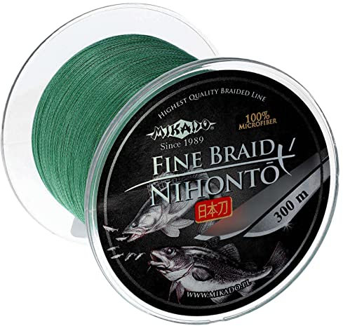 Mikado Nihonto Feine geflochtene Schnur, 300 m, 0,100 mm