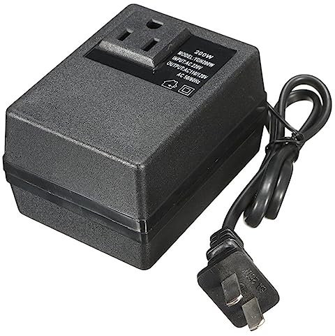 200W Voltage Converter Transformer,Step Up Down Convert 220V to 110V OR 110V to 220V Cell Phone Travel Adapter Converter Suitable for Products Within 100W Power,US,110V/220V