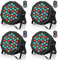 ZonQoonz 4 PCS 36W Akku Bühnenlicht, RGB Wiederaufladbar LED Par Licht mit Fernbedienung und 7 Beleuchtung, 1/3/4/6 Stunden Timer Akku Strahler outdoor für Hochzeit Bar DJ Show Disco