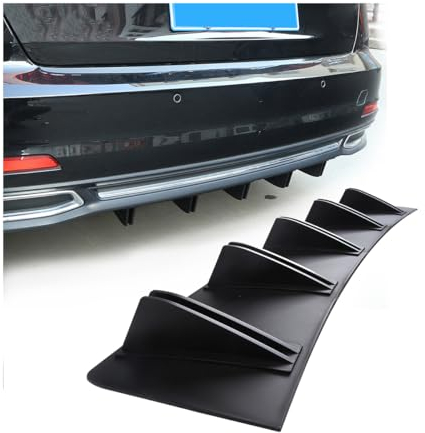 CGEAMDY Heckstoßstange Haifischflosse Diffusor, Heckstoßstange Shark Diffusor Spoiler, Universal Heckspoiler Shark Fin, Auto Heckspoiler Spoiler Lippe Heckstoßstange