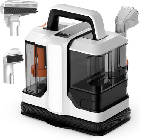 HYQNG Macchina lavamoquette Portatile con Testina di Doppia Dimensione, Pulizia Manuale delle Macchie Profonde da 15Kpa per Moquette, tappezzeria e mobili