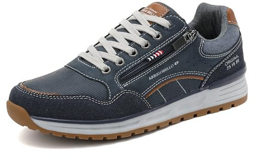 ARRIGO BELLO Sneakers Uomo Trekking Palestra Comode Viaggio Scarpe Casual Ginnastica Passeggio Correre Camminata Taglia 41-46(B Blu,Taglia 41)