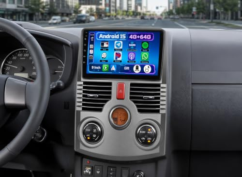 5G WiFi 4+64G Android Autoradio för Toyota Rush Daihatsu Terios 2006-2016 Trådlös Carplay Android Auto,9 Tum IPS Skärm Autoradio med Navi Bluetooth5.0 FM/RDS SWC Backkamera