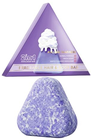 Saponetta per Capelli e Bagno | Sapone Nutriente per i Capelli | Detergente per il Corpo in Barra - per Uomo, Marito, Ragazzo, Casa, Appartamento, Dormitorio, Viaggio, Vacanze