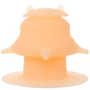 NUOBESTY Gamelle pour Animaux Multi-Bouche en Silicium Beige, Poste d'allaitement pour Chatons avec Distribution précise de Lait en Station d'alimentation