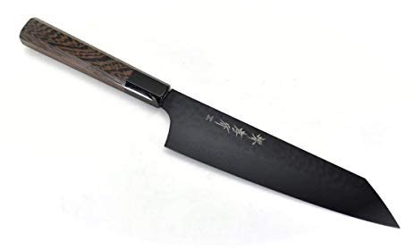 Sakai Takayuki/KUROKAGE Series VG-10 Hammered Kengata Gyuto(Chef's Knife) 190 mm/7.5 Black