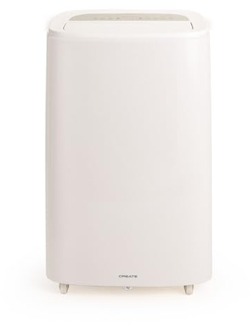 CREATE/SILKAIR CONNECT ELITE PRO/Climatizador portátil 4 en 1 blanco/WiFi, 14000 BTU, bomba de calor,deshumifica hasta 28l, temporizador, modo sleep, incluye kit de extracción de aire, 1340W