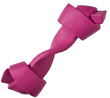Bobby Rope M - Gioco cani di Gomma, Giocattolo per cane Resistente, Corda Cane Gioco Per Igiene Dentale, Lavabile, Viola, 18x6x4,7 CM
