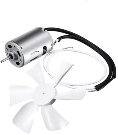 Xptieeck Ventilateur Remplacement pour Camping-Car, 6 Pouces, Échappement Camping-Car, Salle, Ventilateur Plafond Toit, Moteur à Arbre en D 12 V, Pales Ventilateur Blanches