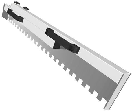 Truelle dentée en acier inoxydable, peigne à mortier réglable, outil d'empilage et de division des carreaux, longueur réglable 30-90 cm pour une performance optimale