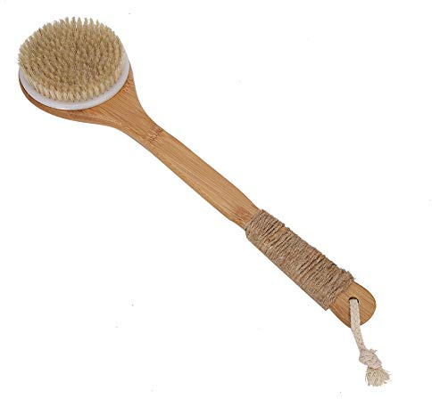 Back Brush for Shower Men, Dry Brushing Body Brush Body Scrubber Dusch Back Brush Lång Handtag Badskrubber Massager Exfolierande Borste för Män Kvinnor