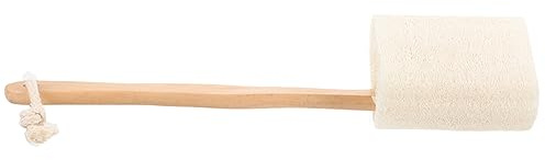TOYZFRIENDY Cepillo Exfoliante de Baño de Mano Loofah Natural y Madera, Elimina Células Muertas y Mejora la Circulación, Adecuado para Baño en Casa