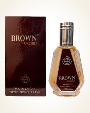 Brown Orchid Luxury Unisex Eau de Parfum, Oriental Perfume with Glass Bottle, Long-Lasting Oud Scent, 50ml