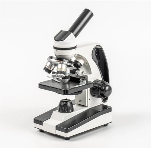 Microscopio Estereoscópico, Microscopio monocular compuesto de 40X a 2000X for adultos y niños, for laboratorios escolares educación en el hogar, con portaobjetos