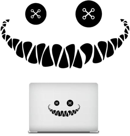 Smile Face Window Sticker, Smile Face Car Sticker Cool, leende | Bil klistermärke Smile Face VäggBiltillbehör för interiör Fönster Laptop Bagage Bagage ElMotorcykel