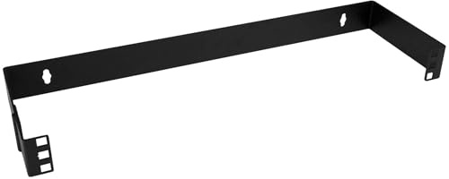 StarTech.com 1U Hinged Wall Mount Patch Panel Bracket - 6 inch Deep - 19 Patch Panel Swing Rack for Shallow Network Equipment- 17lbs