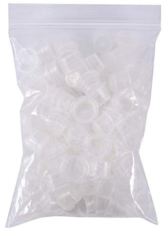 Pot d'encre de tatouage, 100Pcs / Set Encre de tatouage tasse pot moyen grand plastique titulaire d'accessoires de pigment microblading(L)
