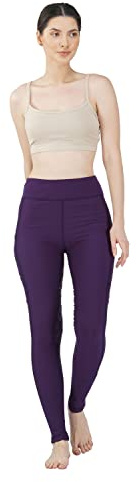 Avon Equine Winter Ladies Riding Tights Premium & Comfortable Tights (DEEP Purple, Large (L))