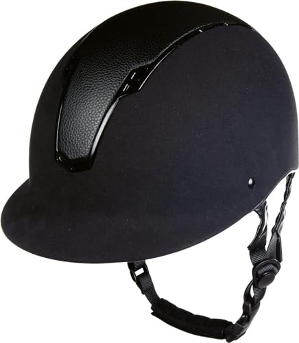 HKM Unisex – Erwachsene Wien Style Reithelm, Schwarz/Schwarz, S