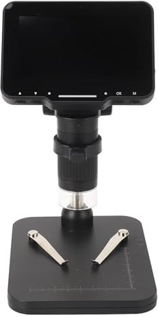 Microscope à Souder, Microscope Numérique, écran IPS de 4,3 Pouces, Caméra 16 MP, Grossissement 1600X, Caméra de Microscope Numérique 2 Interfaces, Microscopes USB