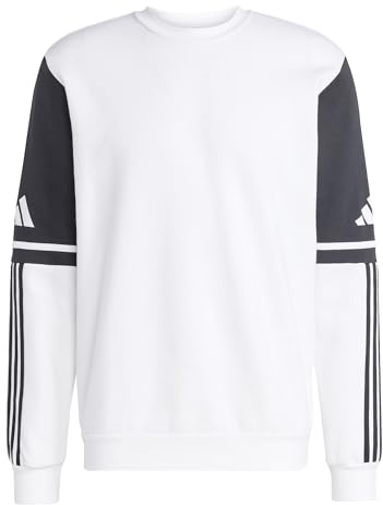 adidas Men's Squadra25 Sweat Crew Sweatshirt, white, L
