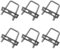 6Stück U-Schrauben, M6 Bügelschrauben, 304 Edelstahl Vierkant U-Bolzen Mit Muttern und Rahmenplatte, U Bügel(80x50mm), für Abschleppen Von Autos Und Schiffen Reparatur Von Pipelines