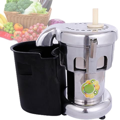 Juicermaskiner, 550 W centrifugaljuicer med massahink för frukt och grönsaker, Kommersiell kallpressjuicermaskin, 80 mm bred utmatningsränna