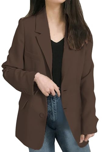Långblazer, dam, stora storlekar, blazer, dam, elegant, rosa, kostymjacka, sportig, sweatblazer med knappar, kofta, lös, blazer, affärsjacka, kavaj, kostymer, med fickor, vårjacka, blazerjacka