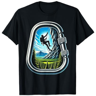 Escalada Montaña Escalador de Roca Bouldering Amante Camiseta