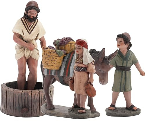 Triciclo Editores Vendemmia 4 Statuine | Figure misteriose |Figure del presepe |Serie 11 cm| Progettato da José Luis Mayo Decorazione Natalizia |Nascita