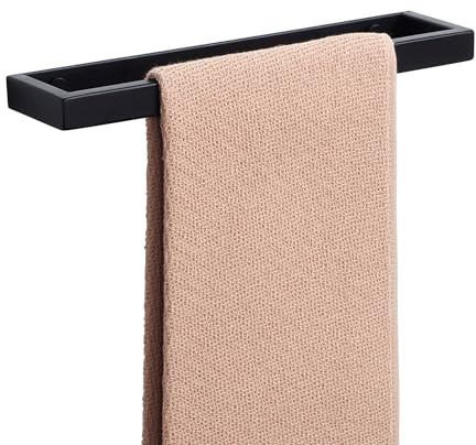 Alise 12 Inch Hand Towel Holder Black Towel Bar for Bathroom Wall Mounted