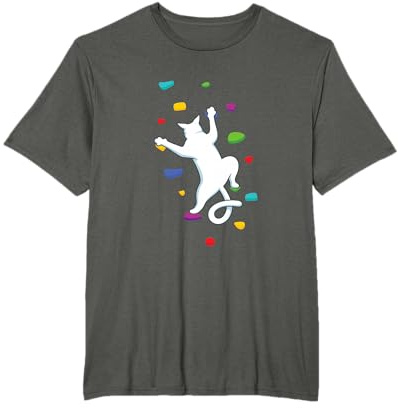 Escalada en roca Gato Montañero Escalador de roca Gato Boulder Camiseta