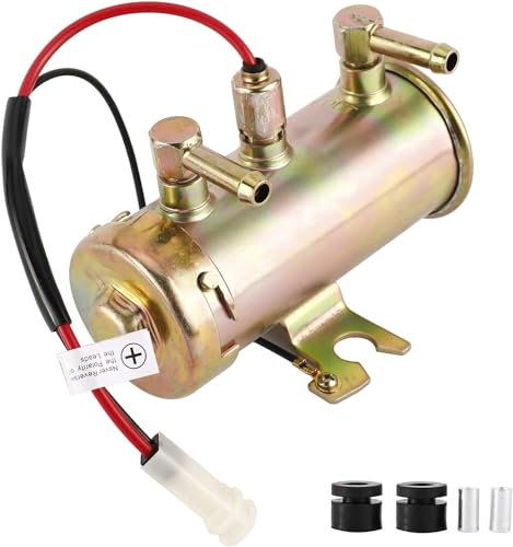 MAIL MORE Universal Electric Fuel Pump - 12V Low Pressure for Petrol and Diesel, HRF-27