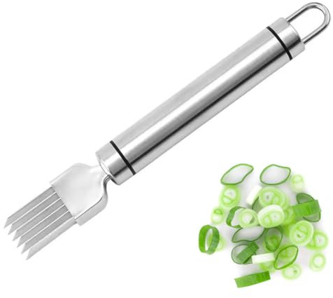 HSKRKOW 1 pezzi Shred Silk The Knife, Coltelli Per Shred Silk, Taglia Verdure Per Cipolla, Cetriolo, Patate, Taglierina Di Scalogno Affettatrice Verdure Per Spaghetti Di Zucchine,Scalogno Affettatrice