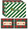 Xiaozhifu Weihnachten Tischsets 6er Set, 33 x 45cm Klassischer Büffel-Karo kariert Elch Gestreifter Weihn achtsbaum Platzsets, Polyester Leinen Platzdeckchen für Winter Urlaub Küche Party Deko