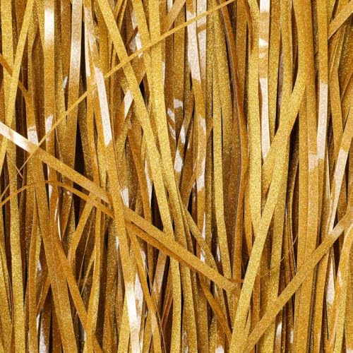 BoxSkivra 113 ml guld skrynkligt papper strimlat papper för presentkorgar fyllningspapper strimlat för presentinslagning skrynkligt klippt papper strimlat fyllmedel för påskkorg, jul, födelsedag, mors