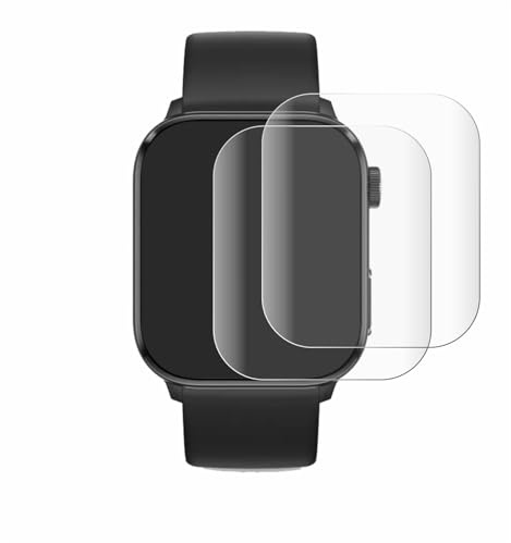 BROTECT 2 Stück Full-Cover Schutzfolie für Ice-Watch Smart 3.0 1.78 Full-Screen Displayschutz-Folie [3D Curved, Kristall-Klar]
