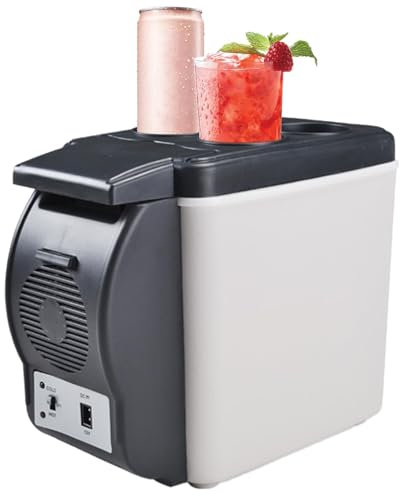 Refroidisseur électrique pour voiture, congélateur et réchauffeur 12 V, réfrigérateur de voiture 6 L, refroidisseur électrique de voiture, refroidisseur de congélateur portable, réfrigérateur pour voi