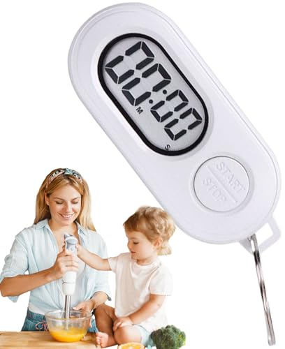 Llaveros de cronómetro, Llavero de cronómetro pequeño, Compacto, portátil, Deportivo, Pantalla LCD Digital, fijación Segura, función de Cuenta Regresiva fácil, Accesorios de Cuenta Regresiva