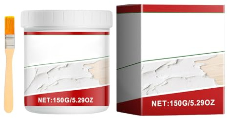 Stucco multiuso per legno grigio, 500 ml, ideale per riparare crepe e fori su pavimenti in legno, mobili e armadi, per riparazioni di colore grigio