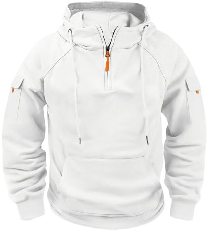Sweat Zippé Homme Épissage - Vêtements Casual Confortable Veste À Capuche Vintage Rétro Stretch Sweet Homme À Capuche Sport Fantaisie Survêtement Coton De Travail