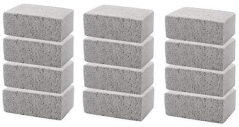 Anlayliay 12PCS BBQ Grill Cleaning Brush Brick Block Barbecue Cleaning Stone Pumice Brick for Barbecue Rack Cleaner BBQ Tools