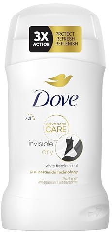 Dove Advanced Care Invisible Dry Women's Antiperspirant Deodorant Stick for 72 hours sweat protection with pro-ceramide technology 50 ml