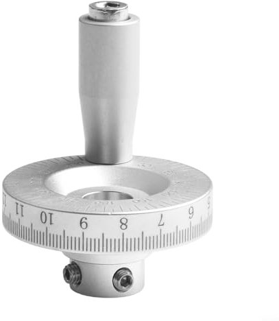 Gdfnmogo Rueda de mano de torno de aleación de aluminio de 50 mm de diámetro, rueda oscilante para maquinaria de tallado, aparatos eléctricos (12 mm)