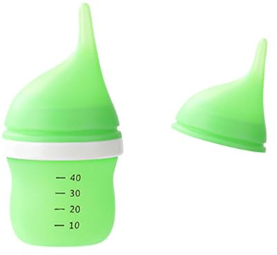 MZRAN Ensemble de biberons en silicone avec tétine souple pour chatons et petits animaux de compagnie, distributeur de lait ergonomique pour chaton et chaton