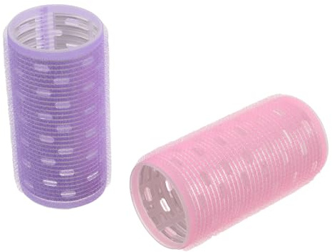Generic Bigodini Termici per Frangia 2 Pezzi Anima in Alluminio, Bigodini Riscaldati per Chioma Fini Effetto Volume, Arricciacapelli Pigro Manuale per Styling Rapido e Naturale, per Donne